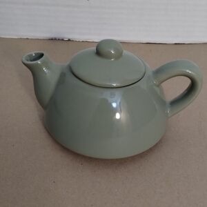 Pier 1 Sage Green Ceramic Teapot